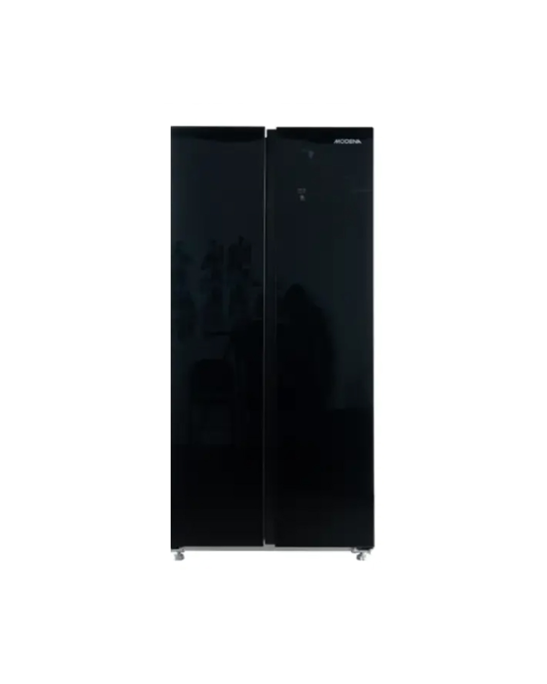 MODENA RF 4670 SABG Kulkas Side by Side Black Temperred Glass Door